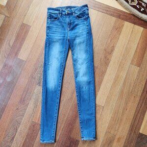 American Eagle Outfitters Next Level Stretch High Rise Jegging Jeans Size 2 LONG